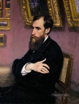 パベル・トレチャコフの肖像画 トレチャコフ美術館創設者 1883年 イリヤ・レーピン Oil Paintings